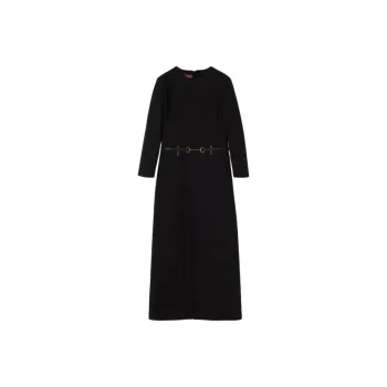 GUCCI SS25 Long Sleeved Dress Women's Black