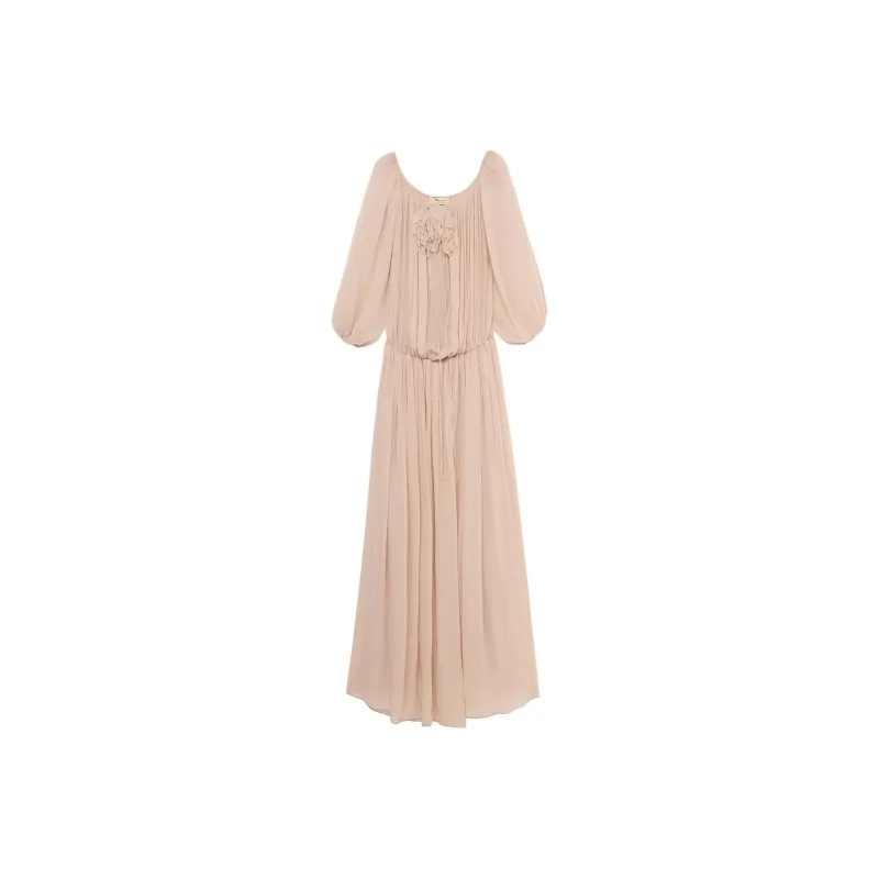 Blumarine Long Sleeved Dress Women's Pink-0