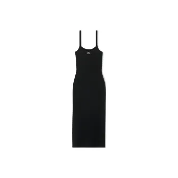 Alexander Wang 3D Logo Mesh Sleeveless Midi Dress
