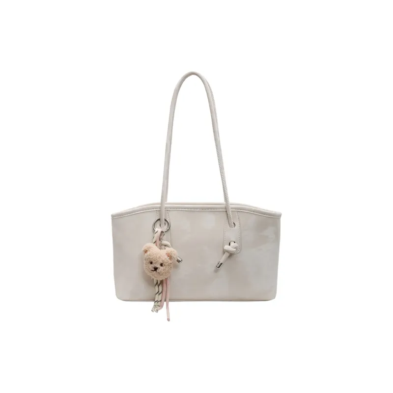 TOUTSEUL YOLO PU Shoulder Bag Women's Pink/Ecru/Silver/Black/Green-5