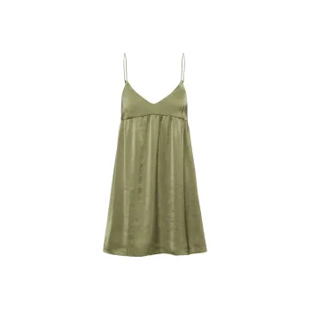 ARITZIA Wilfred Lover Satin Mini Dress Slip Dresses Women's Bosana Green