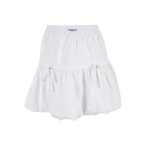 CLOUD SEASON Casual Short Skirts Women's White