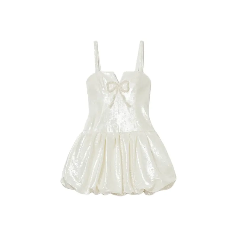 Self portrait Slip Dresses Women's Ivory White-0