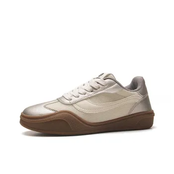 STUR YSN Abrasion Resistant, Lightweight, And Breathable Low Top Skateboard Shoes Women's Silver