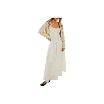 FREE PEOPLE Hutch The Ridge Dress Slip Dresses Women's True Ivory/Pure Ivory