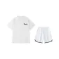2 Pack (White Top+White Shorts)