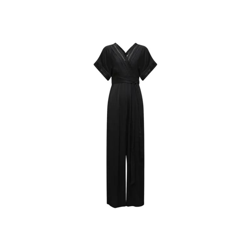 Diane Von Furstenberg SS24 Jumpsuit Women's Black-0