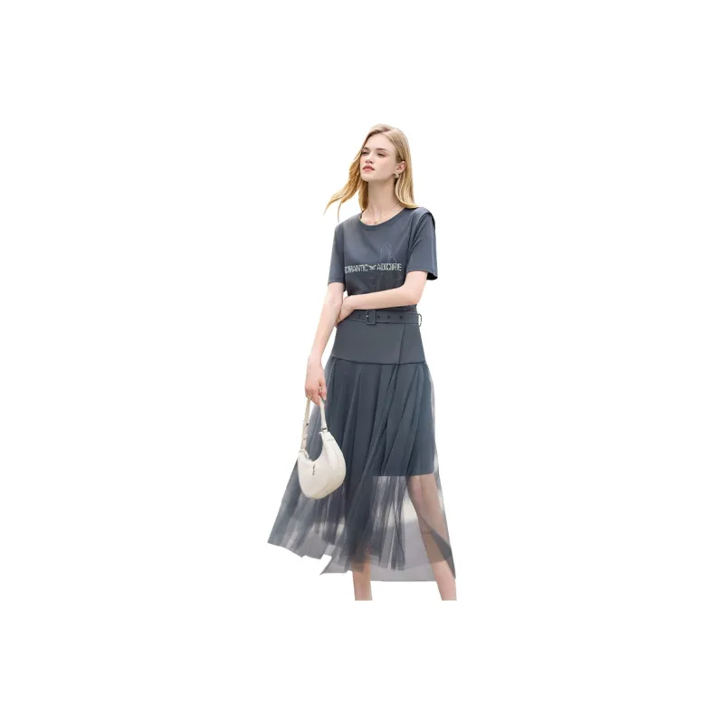 TOUCH Skirt Set Women's Dark Gray-0
