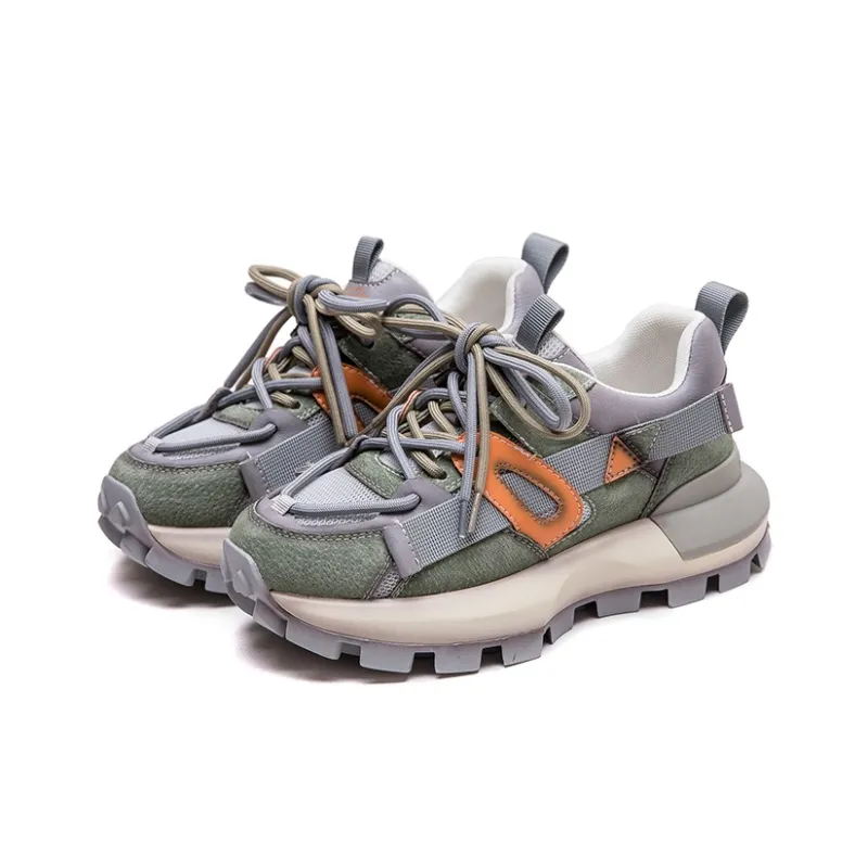 Chibang Height Increasing Low Top Chunky Sneakers Women's-8
