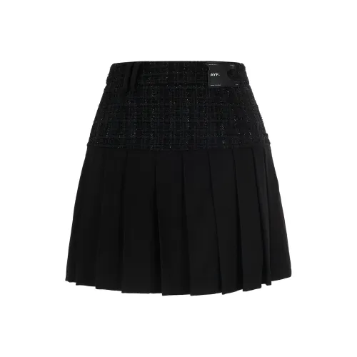 AYF Casual Short Skirts Women's Black