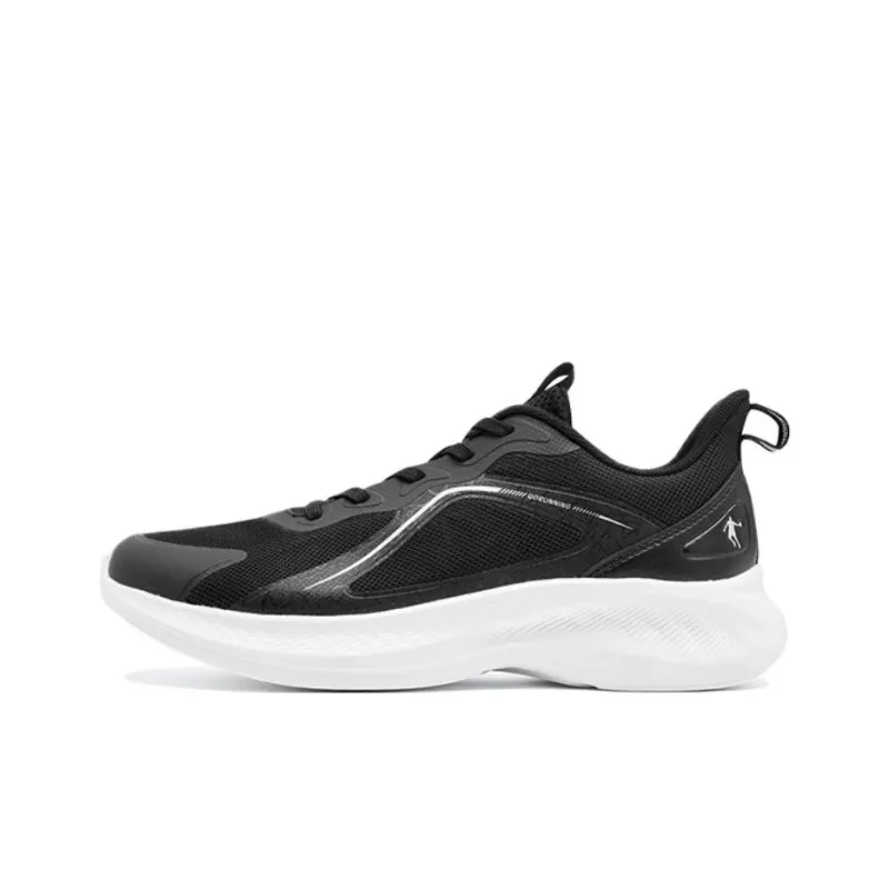 QIAODAN Wear resistant And Lightweight Low Top Casual Training Long Distance Running Shoes Women's Black-0