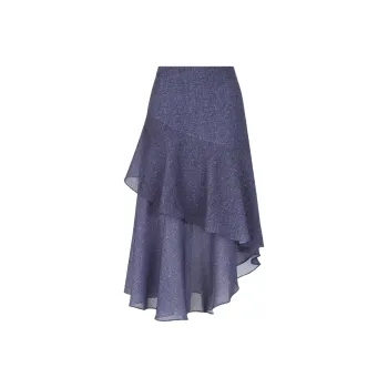 ARMANI EXCHANGE Casual Long Skirts Women's Blue