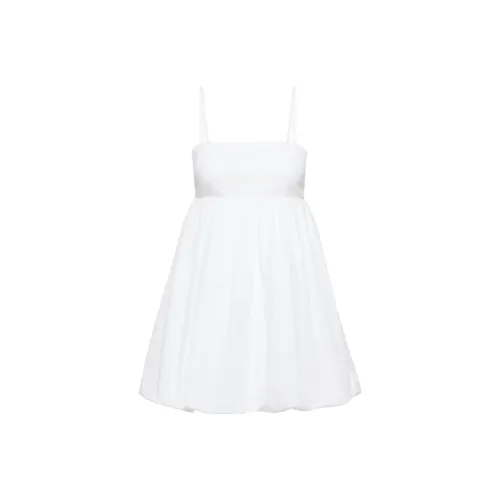 ARITZIA Sunday Best Elio Poplin Dress Slip Dresses Women's White/White