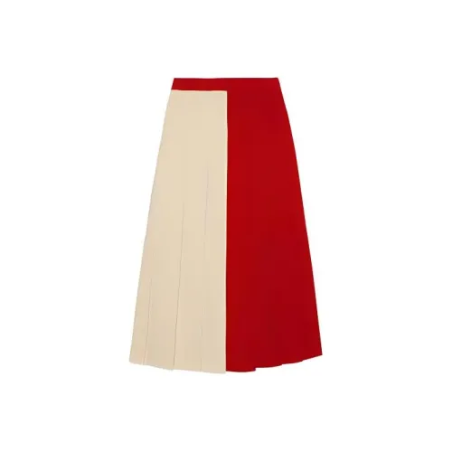 GUCCI Pleated Duo Tone Knit Skirt