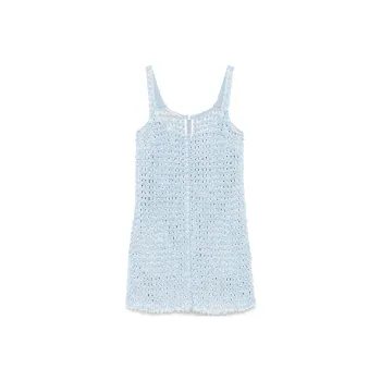 Stella McCartney Bouclé Denim Mini Dress