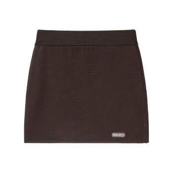 Miss Sixty Casual Short Skirts Women's Dark Coffee