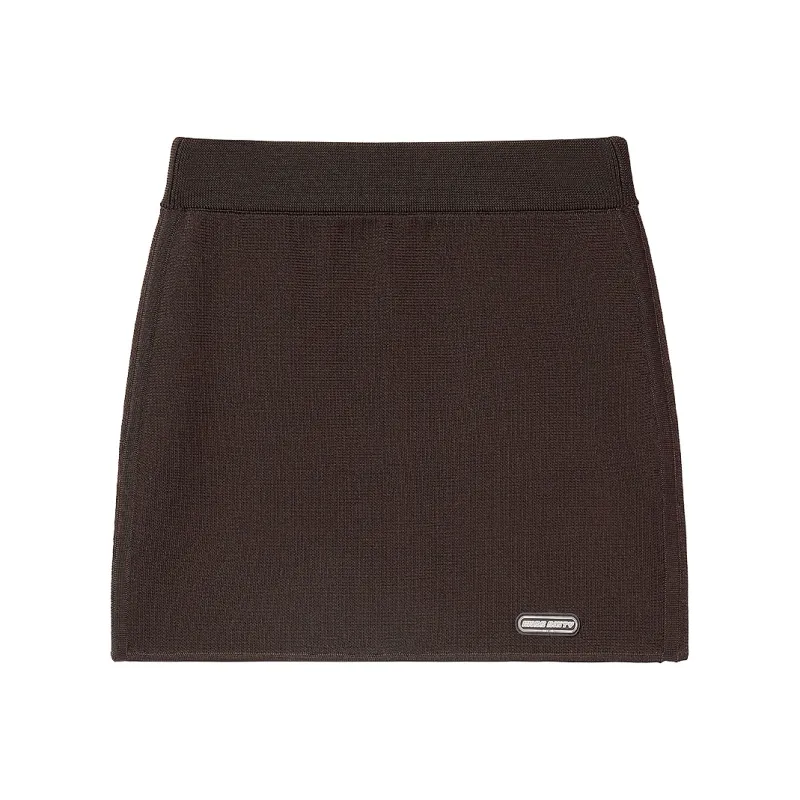 Miss Sixty Casual Short Skirts Women's Dark Coffee-0