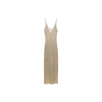 ZARA Slip Dresses Women's Yellow