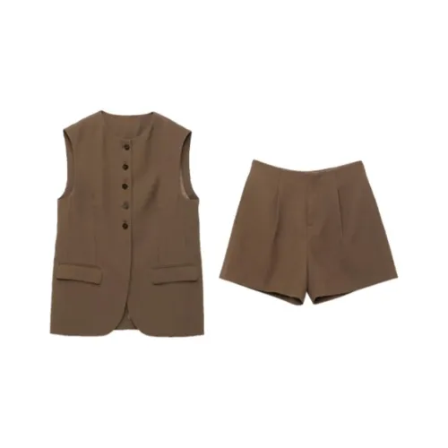 VERA VEINS Casual Suits Women's Chestnut