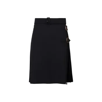 Burberry Belted Waist Midi Skirt