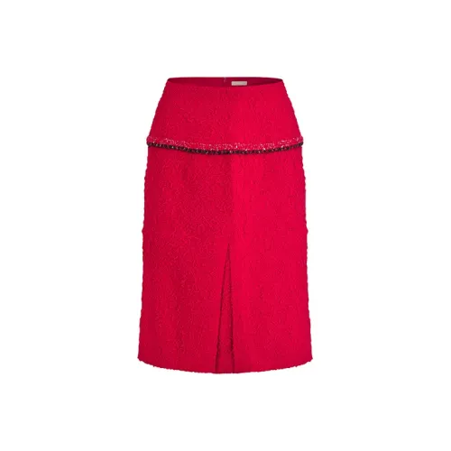 RARE CNY New Year's Collection Casual Long Skirts Women's Red