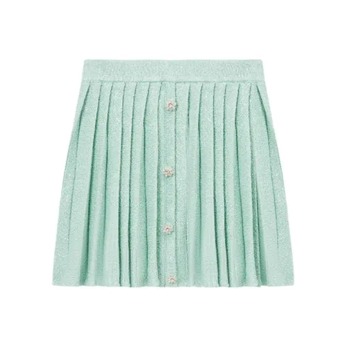 Petite Woven Puff Sleeve Skater Dress
