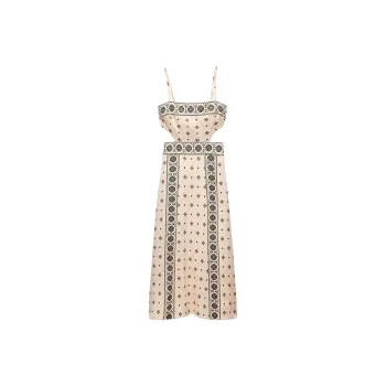 ZARA Slip Dresses Women's Sand/Black