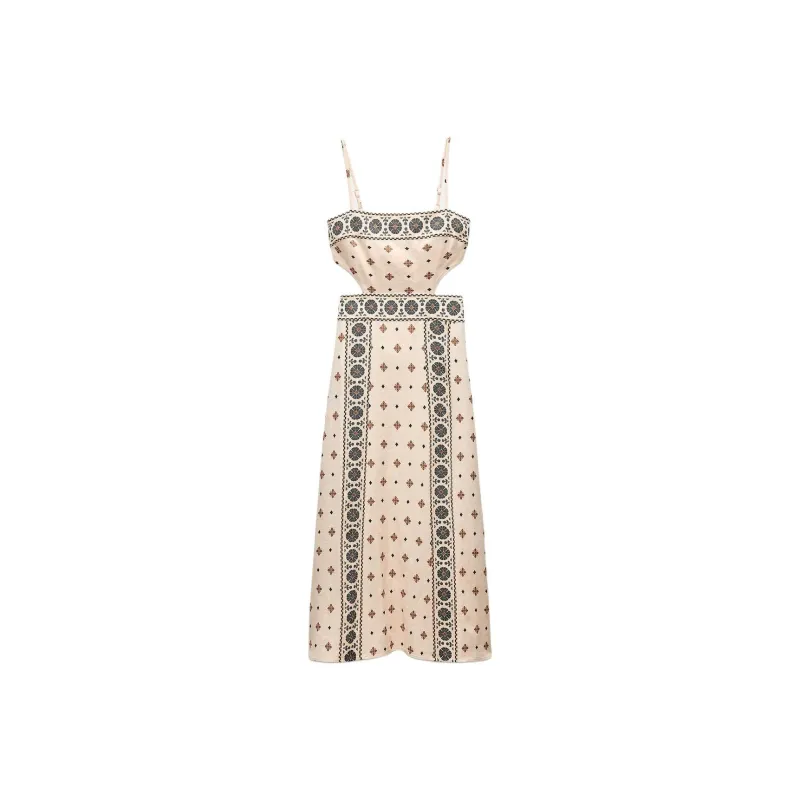 ZARA Slip Dresses Women's Sand/Black-0
