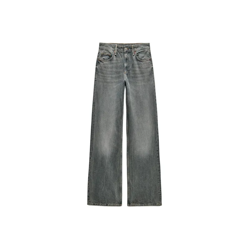 ZARA Trf Jeans Women's Blue/Gray-0