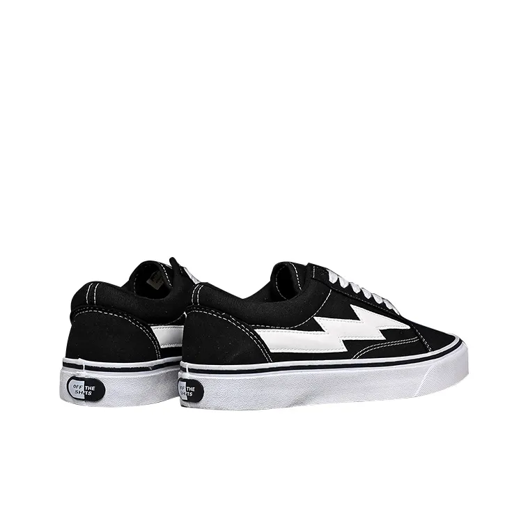 REVENFE X SPOTM x BURNING FLAME Slip Resistant, Abrasion Resistant, Breathable Low Top Canvas Shoes Unisex-23