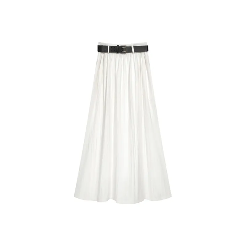 PLAY BUSH Casual Long Skirt Women's White-0