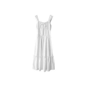 PAZZO Slip Dresses Women's Shell White
