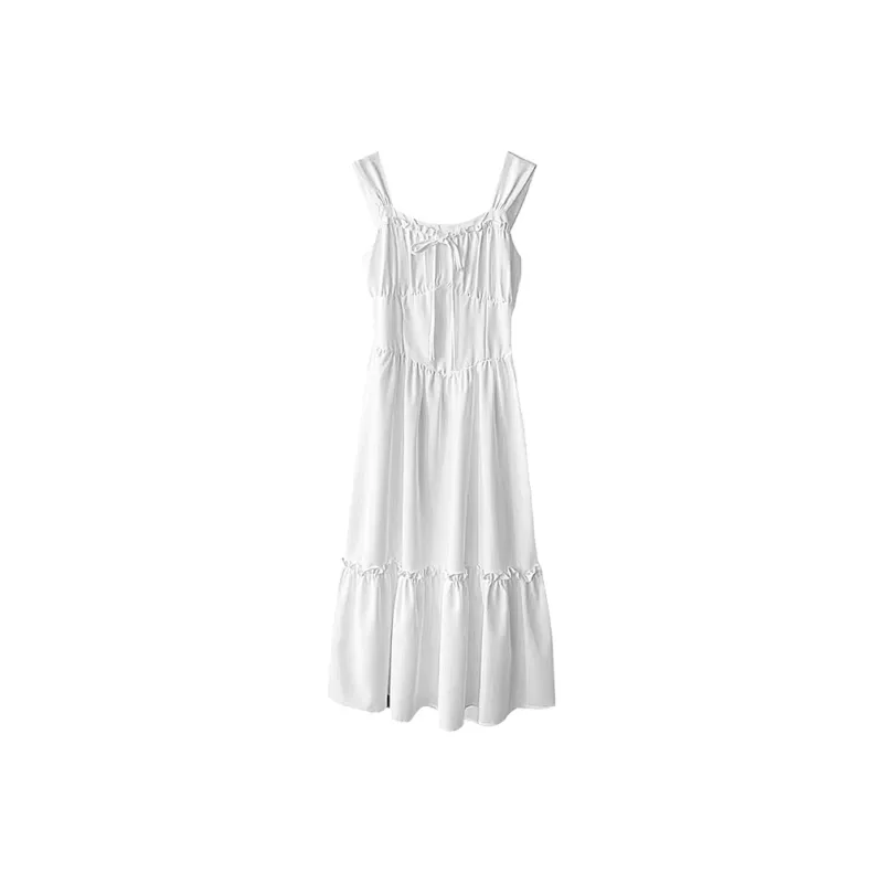 PAZZO Slip Dresses Women's Shell White-0