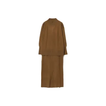 Beams Two Piece Skirt Sets Women's Camel