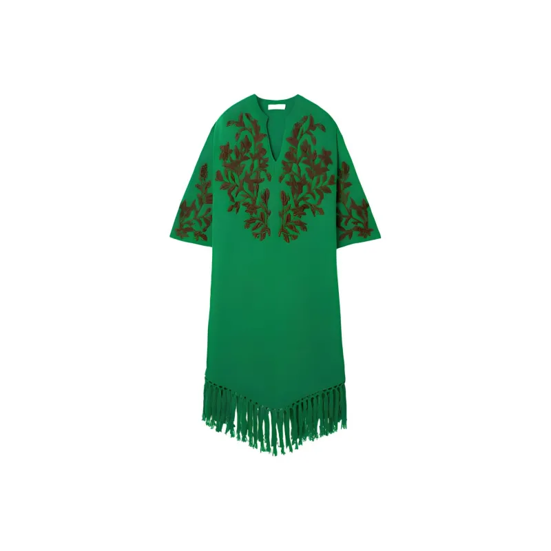 Valentino Long-Sleeved Dresses Women's Green-0