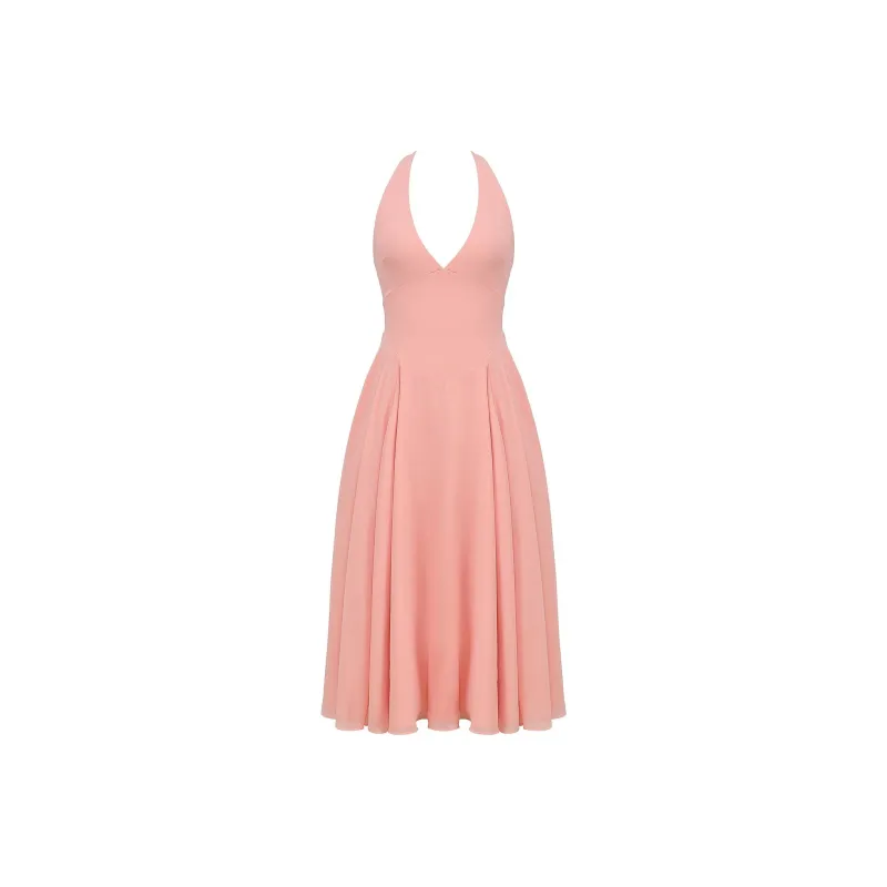 HOUSE OF CB Solada Slip Dresses Women's PEACH/Peach Pink-6