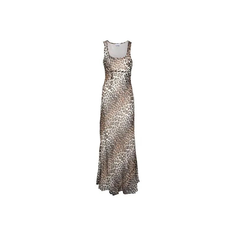 GANNI Leopard print Maxi Dress-0