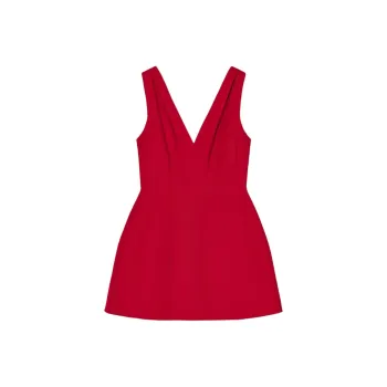 ZARA Valentine's Day Collection Sleeveless Dresses Women's Bright Red