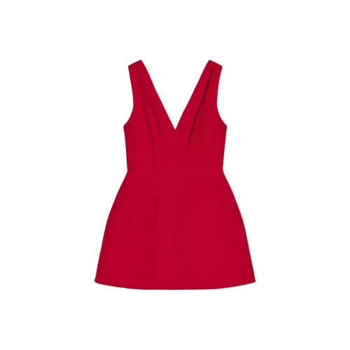 ZARA Valentine's Day Collection Sleeveless Dresses Women's Bright Red