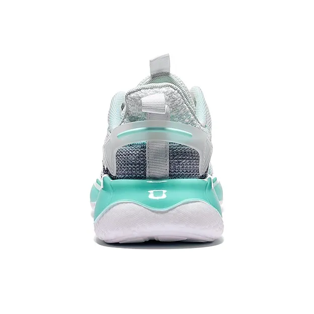 WARRIOR Running Shoes Women's Low Top White Green-4
