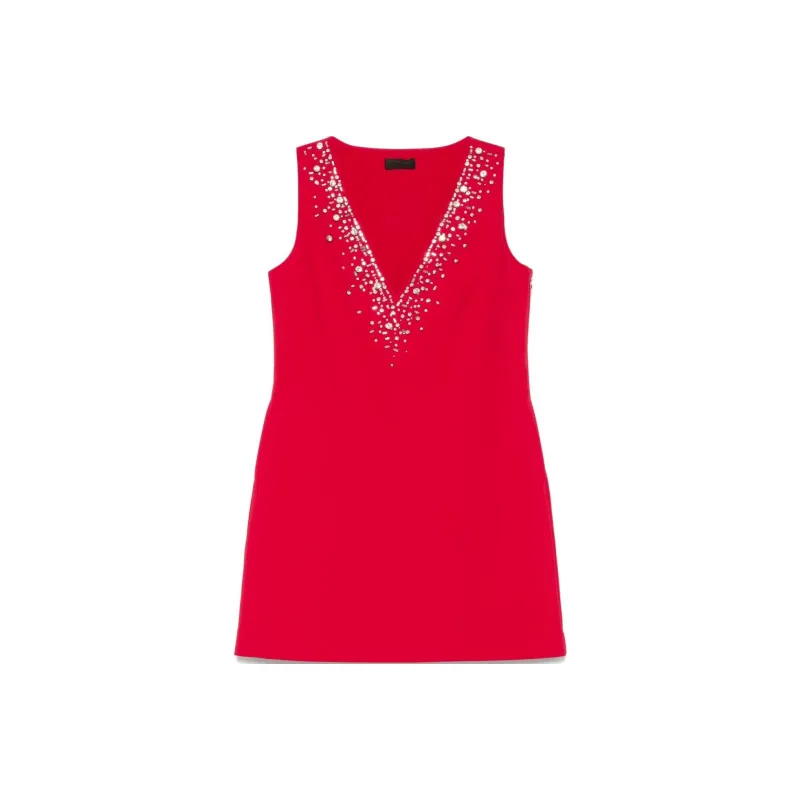 LIU·JO Crystal embellished Mini Dress-0