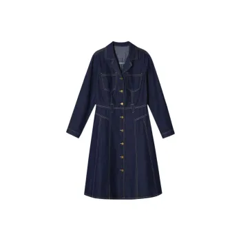 PSALTER Long Sleeved Dress Women's Deep Sea Blue