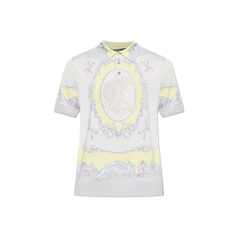 VERSACE Medusa motif Polo Shirt-0