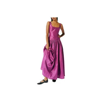 FREE PEOPLE Hutch The Ridge Dress Slip Dresses Women's Plum Prune/Western Plum Red