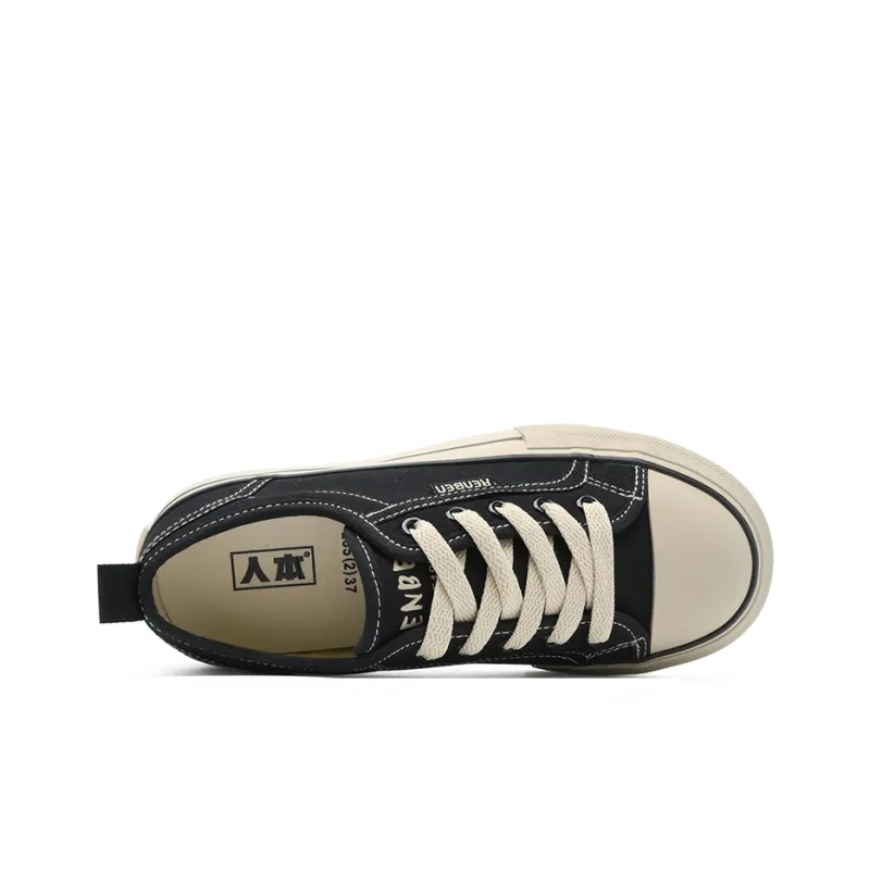 RENBEN Lightweight, Wear resistant, And Non slip Low Top Canvas Shoes Women's-9