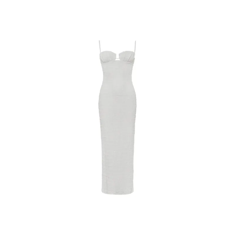 Victoria's Secret MONTCE Petal Long Slip Dress / Seychelles Slip Dresses Women's White-0