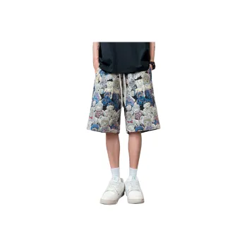 PISYPOX Casual Shorts Unisex Blue Bear Color