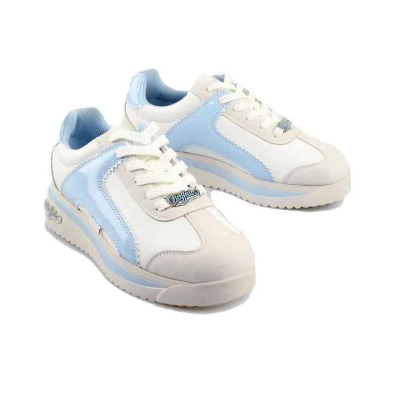 Buffalo Low Top Casual Shoes Unisex Blue White-2