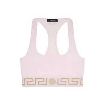 VERSACE Medusa Logo Band Sports Bra