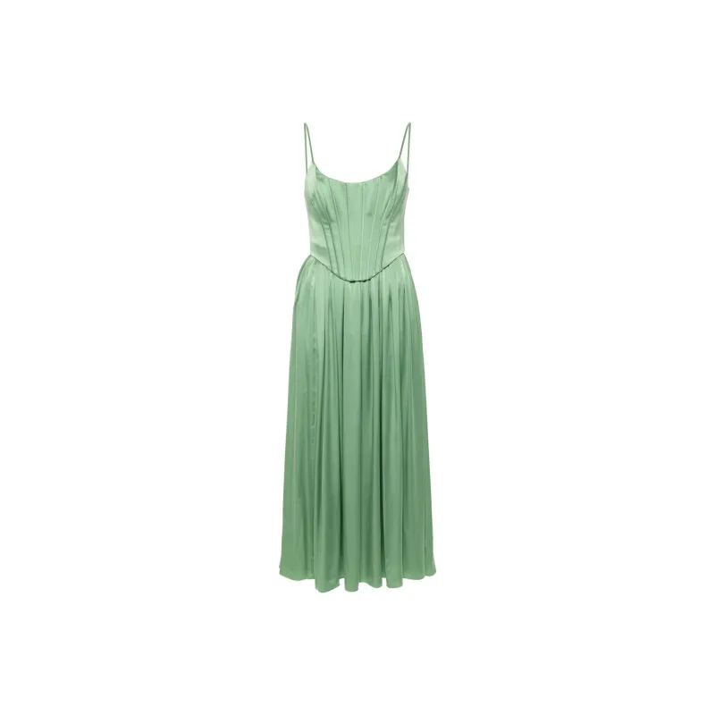 Zimmermann Silk Corset Midi Dress-0